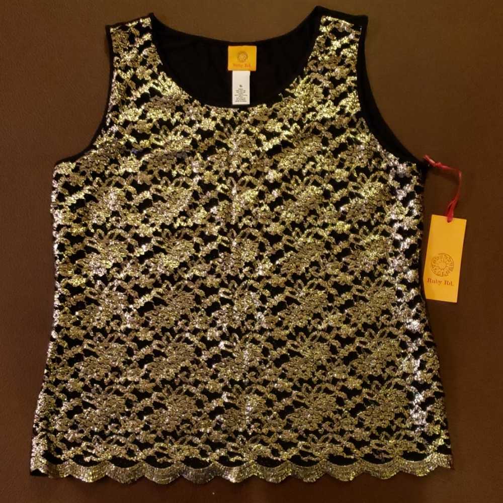 Ruby Rd. Sleeveless top - Picture 1 of 5